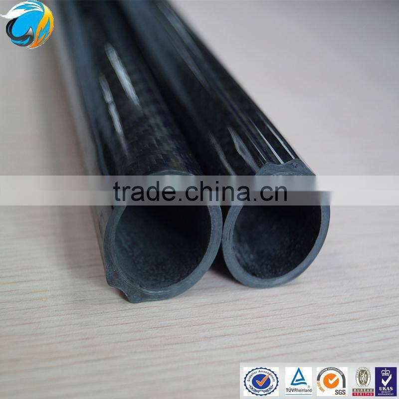 High quality carbon fiber pipe of high glossy