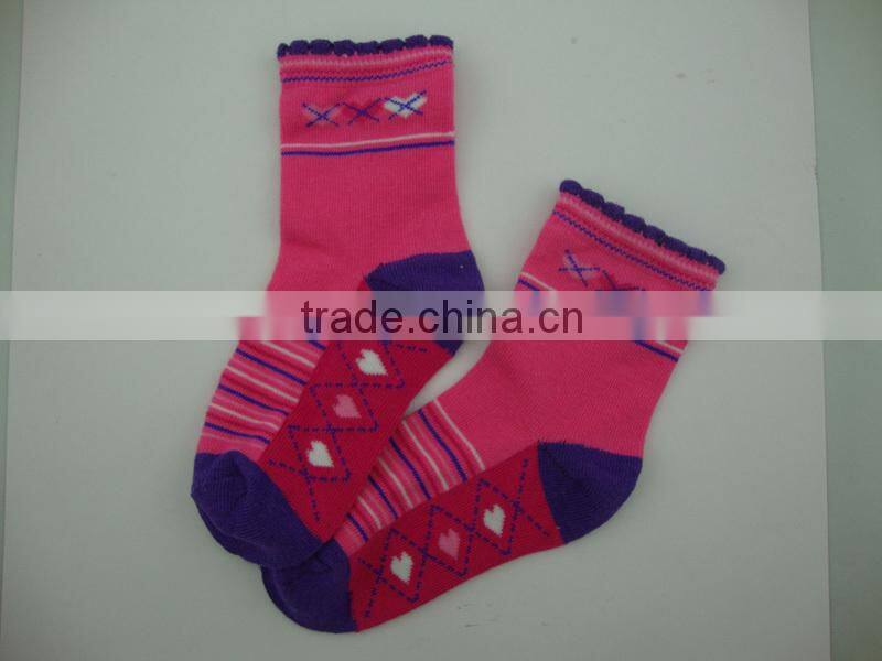 GSB-42 Bulk colorful 100% organic cotton baby girl tube baby socks