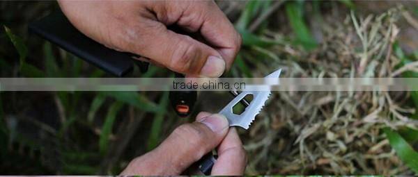 Upgrade Multi Tool Card ,Credit Card Tool With Flintstone And Whistle