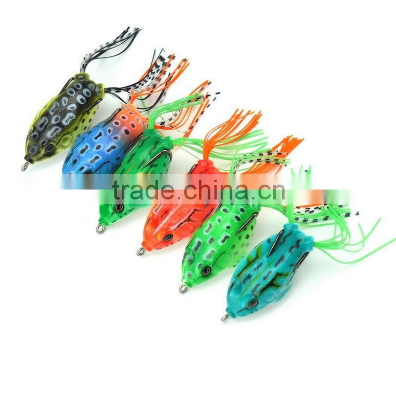 6pcs Fishing Lure 5.5CM 12.5G Topwater Wobblers Soft Artificial Bait