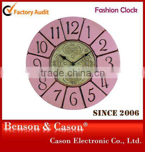 Cason Vivid Resin Wall Clocks For Garden Decoration