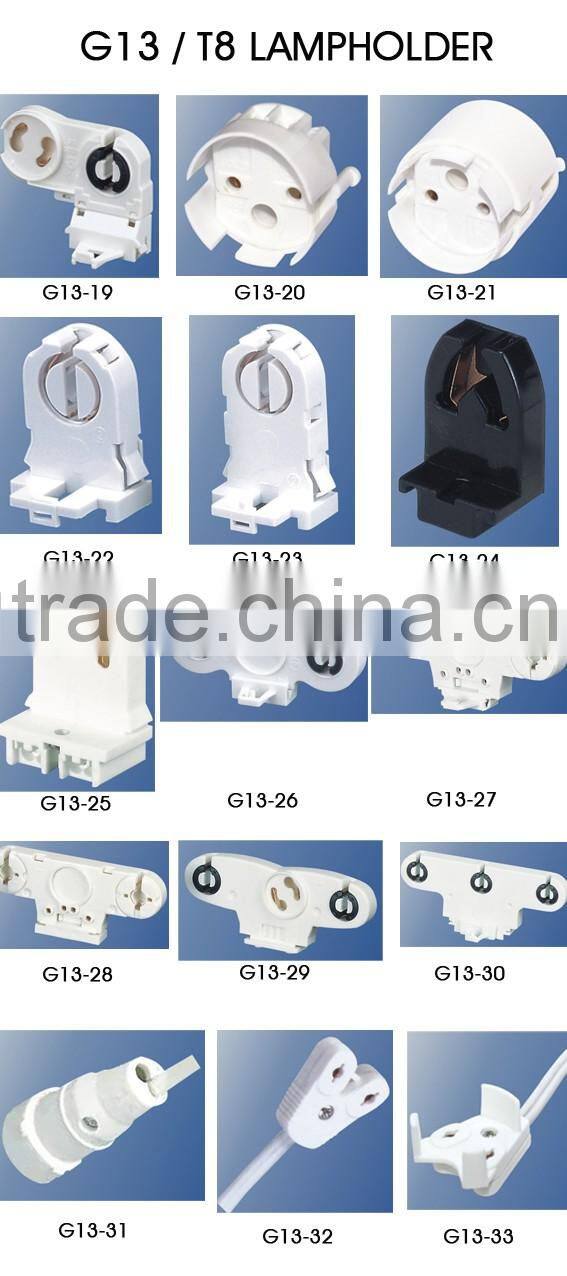 G13 Non-Shunted Socket UL Listed T8 T10 Tube Light Lamp holder Tombstone Fixture Holder