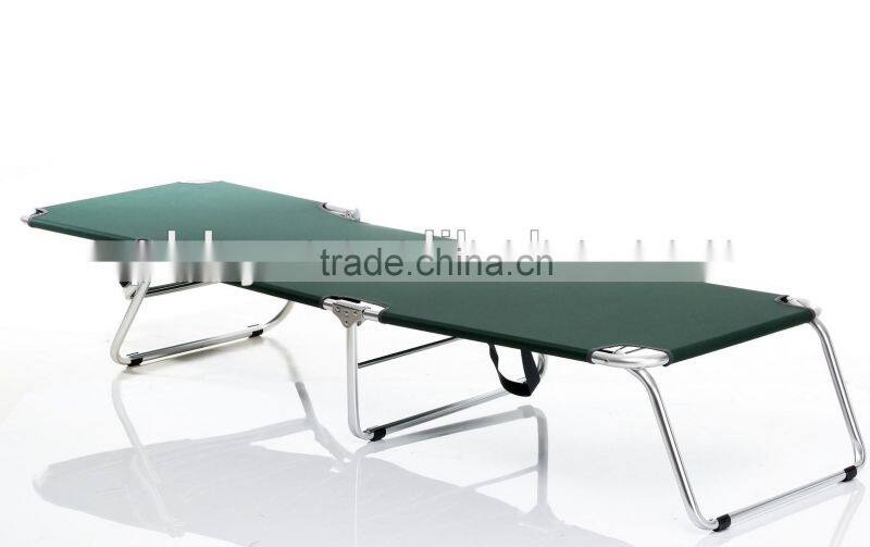 Beach sun lounger with 600D fabric and adjustable backrest