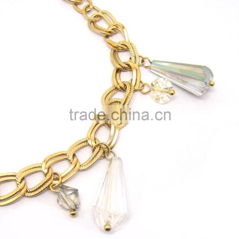 Wholesale Beautiful Charm Stainless Steel Chain Bracelet for Girl