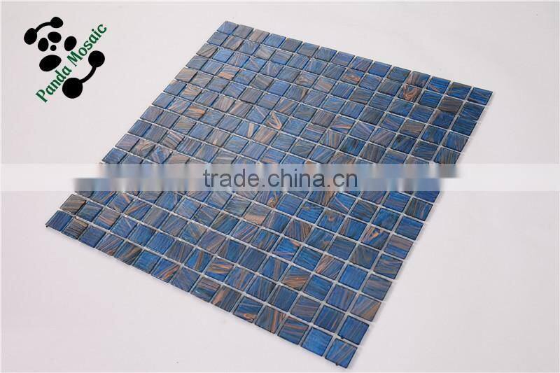 SMH10 Building Materials Mosaic Wholesale Columns Mosaic Goldline Glass Mosaic