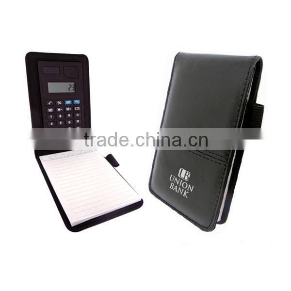 Pretty vertical pocket size leather note pad