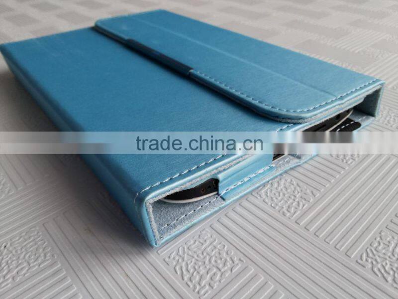 7inch in Sky blue Direct insertion Bluetooth keyboard cases tablet case for ipad