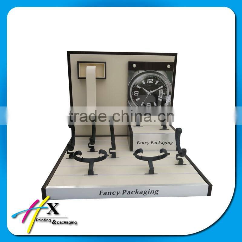 high quality black high glossy watch display with photo frame