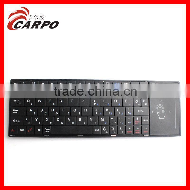ultra slim mini bluetooth keyboard case with touchpad for ipad air class in many languages