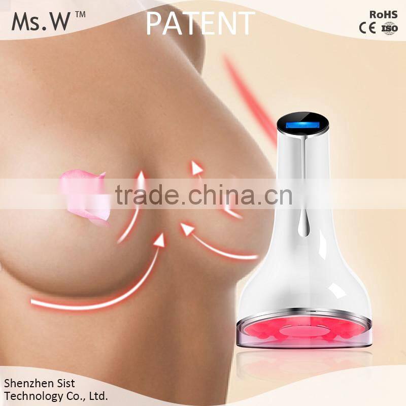 2017 Fashion Gift Women Breast Nipple Sucking Machine Electric Heated Bra Rechargeable Silicone Breast Massager