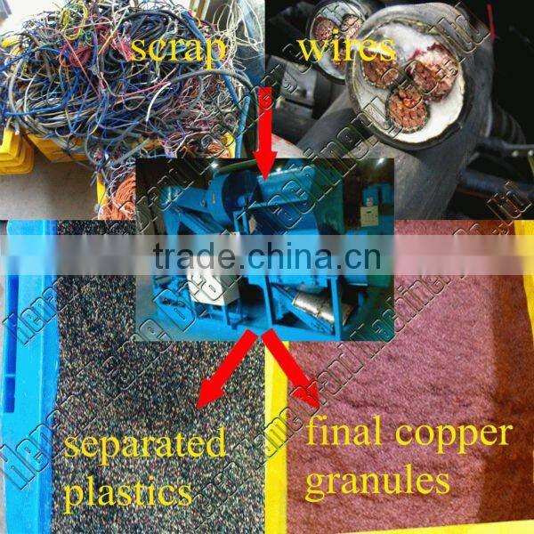 Low price!! competitive price scrap cable copper granulator machine