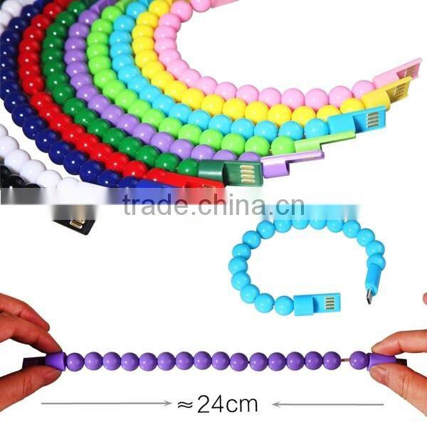 BALL BRACELET Design Updated Mobile Usb Data Cable Bracelet Usb Charging Cable CHARGING CABLE SYNC CABLE FOR IOS FOR ANDROID