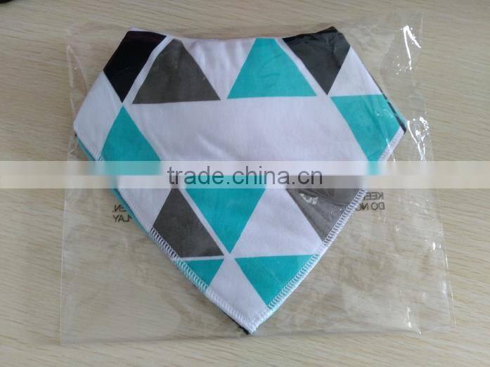amazon bestseller 100% cotton Adjustable baby bandana drool bibs