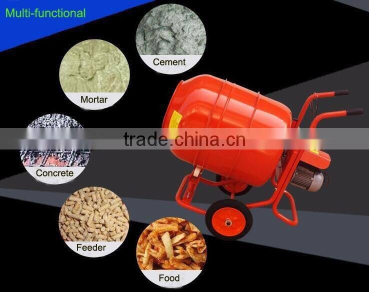China portable electric concrete mixer cement mixer machine 140L drum capacity