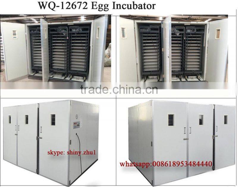 Large size poultry incubator machine WQ-12672 incubate hatchery machine