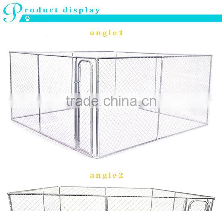 For Amazon and eBay store custom logo large outdoor chain link box large dog kennel run