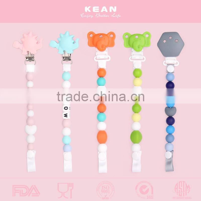 New design silicone baby product silicone baby pacifier clamp