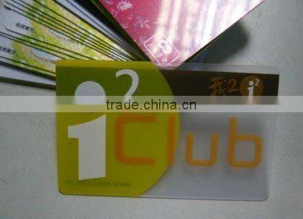 ID card ,plastic transparent card