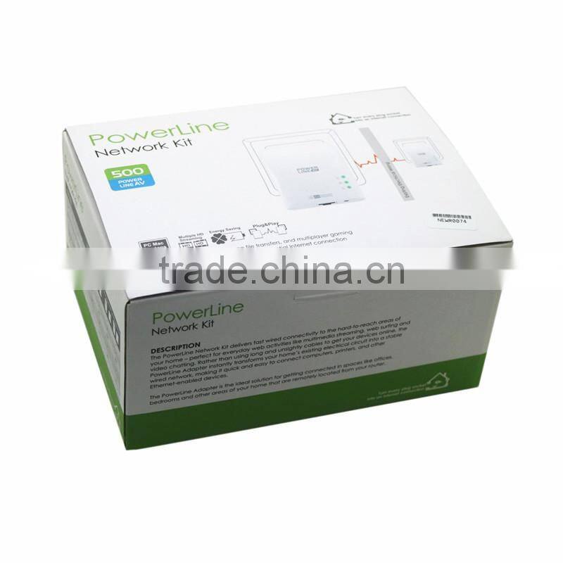 New products 500Mbps mini powerline extender network tool kit powerline adapter EU