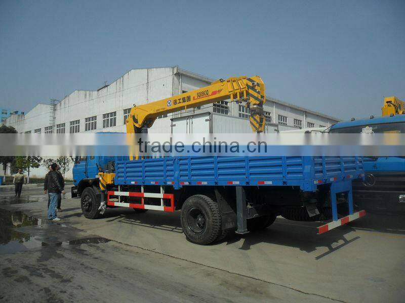 Dongfeng 145 truck mounted crane jib crane/good quality truck with crane