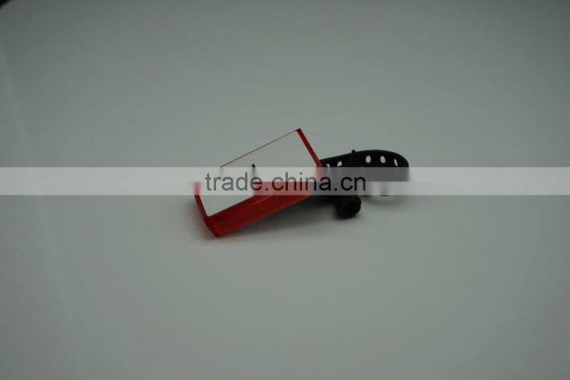 Micro USB rechargeable of bicycle tail light,300 degree view angle,3 super bright red LED