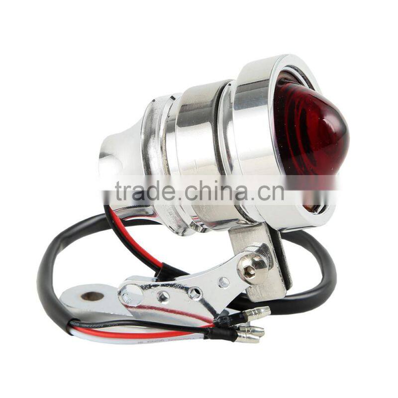 Chrome Aluminum LED Tail Light For Dyna Touring Softail Chopper Bobber