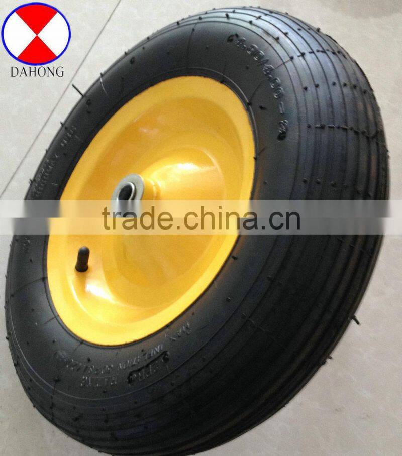 wheelbarrow wheel size400/480-8,pneumatic wheel, air wheel,metal rim.