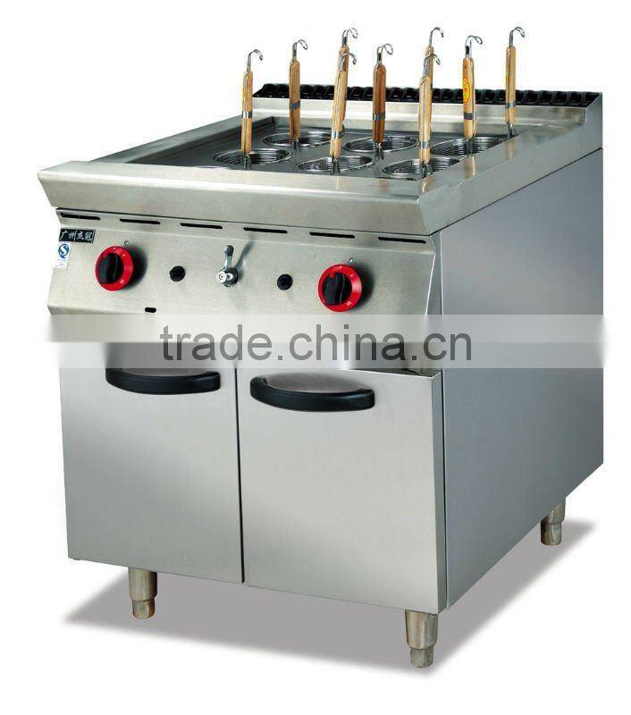 Stainless Steel Gas Pasta Cooker With Cabinet