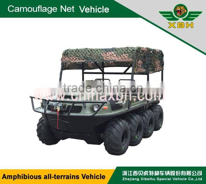 XBH 8X8-2 camouflage net vehicle 800cc 8 Wheel 4 Stroke go-anywhere vehicle ATV