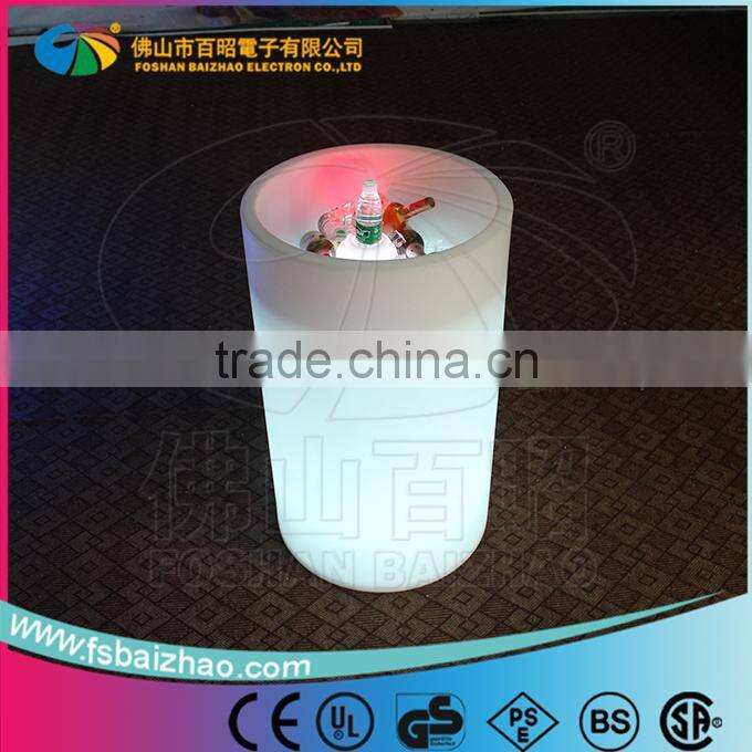 Electronic led plastic ice bucket for beer