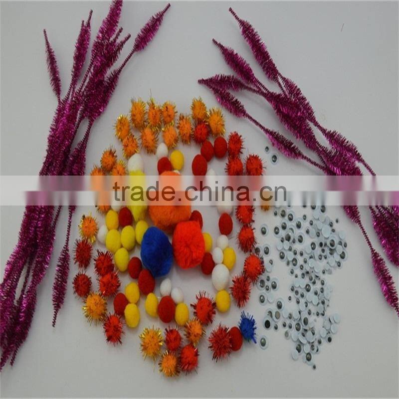 Assorted Color and Size DIY Toys Accessories Pompoms