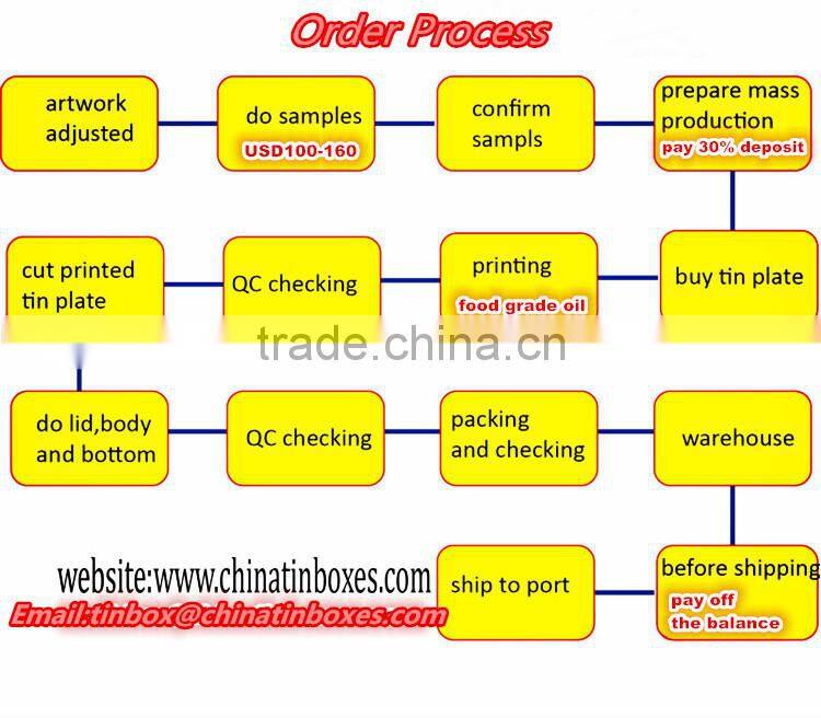 factory custom rectangle metal pencil box