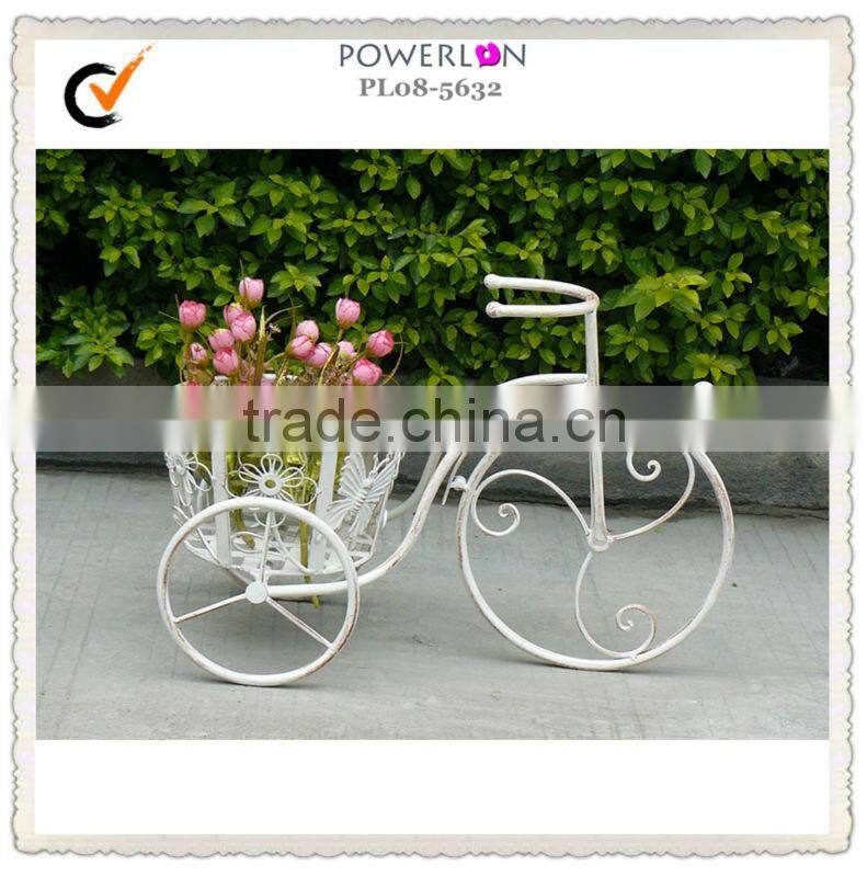 vintage white ornamental bicycle decoration