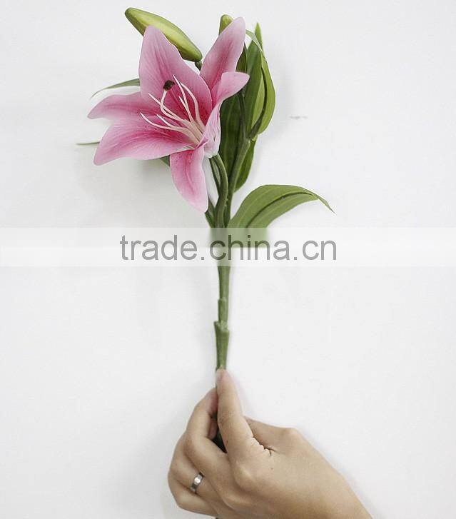Wholesale table wedding decorative artificial lily flowers