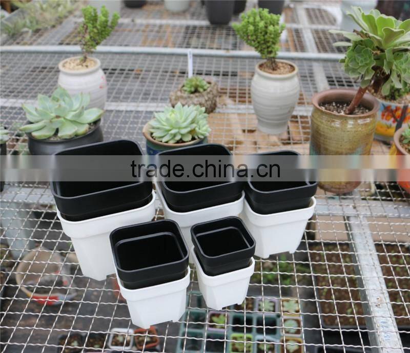 Plastic Colorful More Thickness Square Flower Pot