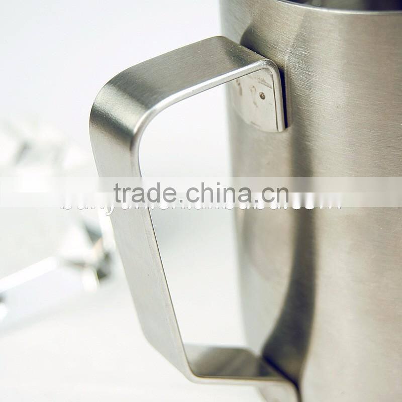 Stainless Steel Milk Pour Pot Cup Mug Frothing Pitcher with Measurements