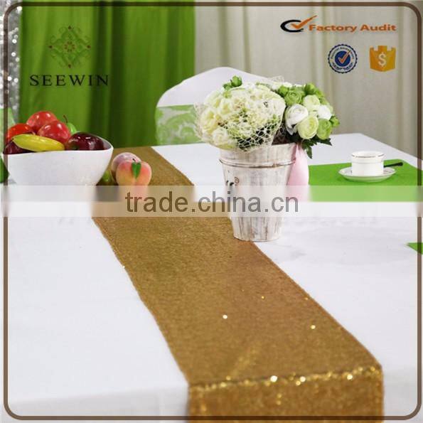 exotic fashionable quilted shinny grossy sequin chervon ruched square table runner