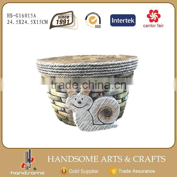 Festival Decoration Outdoor Pot with Snail Garden Planter