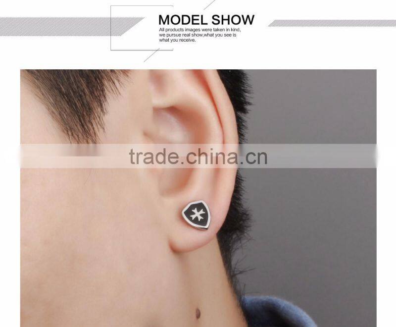 Dumbbell Popular Men Style Fashion 316L Titanium Steel Earrings