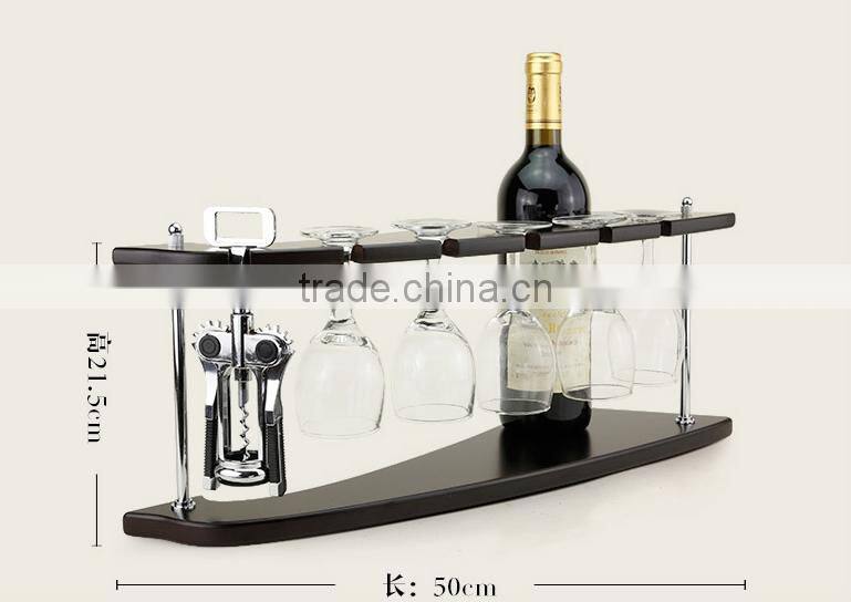eco friendly natural wood wine bottle rack, wooden wine rack Creativity space saving wood wine stand with low price