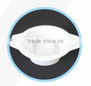 pp plastic soup bowl with two handle 200ml white color