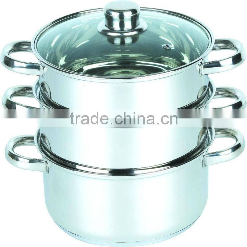 2014 large stainless steel steamer pot