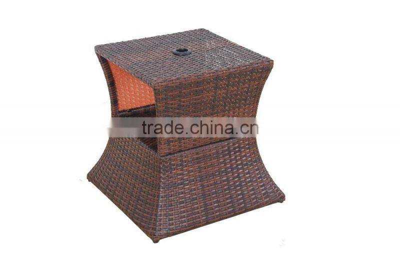 2016 new round umbrella stand rattan table