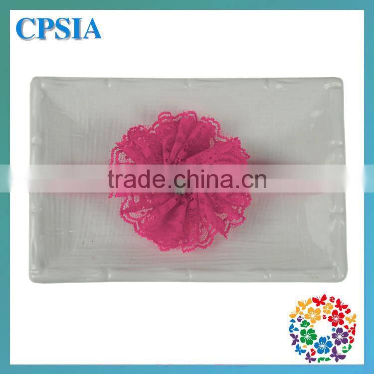 Baby Girl Vintage Lace Flower Headbands Toddler Headbands Knit Elastic Baby Headbands Interchangeable Elastic Bands