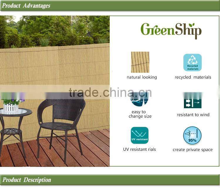 UV protective Outdoor plastic recycled fence_ GreenShip