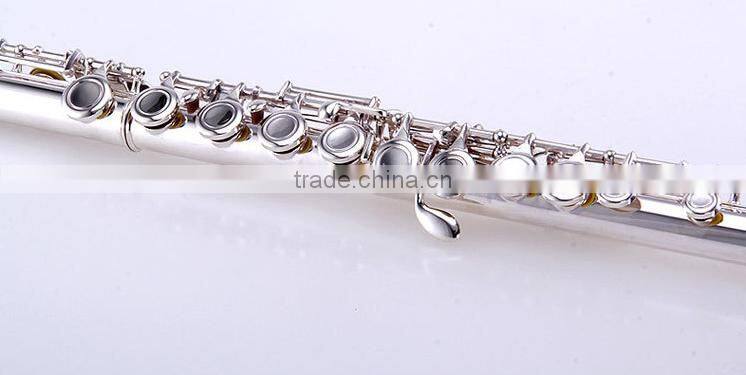 16 closed holes C key metal flute