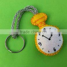 alibaba express hot sale high quality decorative new products fabric eco friendly felt wholesale keyring made in china