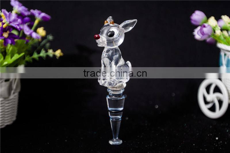 clear Acrylic led color changing beer bottle stopper supplier