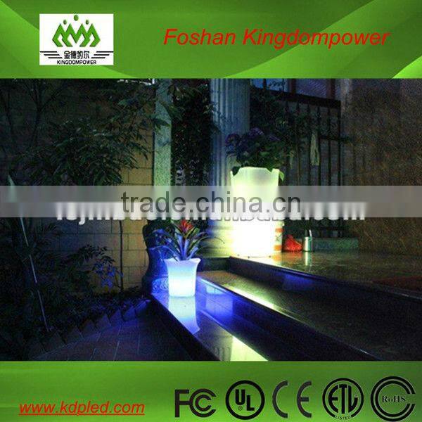 PE material garden led flowerpot