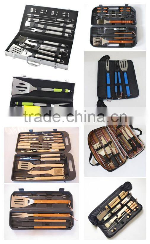 Hot sale 16pcs barbecue tool set with carry box